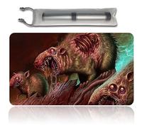 Four leaves Rotting Rats - Tappetini da gioco MTG + borsa impermeabile gratuita, MTG Playmate Table Mat, MTG Mouse Pad, Dustproof and Waterproof for Supporting MTG Combat