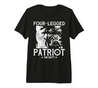 Four-Legged Patriot on Duty Maglietta Premium