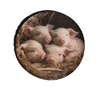 Four Little Pigs - Copricerchi impermeabili anti UV da 61 cm, per asse singolo, per camper, camion, SUV, rimorchi, universali, per tutte le stagioni