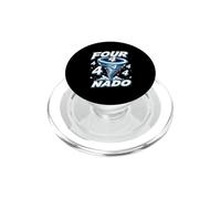 Four Nado 4th Birthday Tornado Quarto Compleanno Celebrazione PopSockets PopGrip per MagSafe