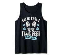 Four Paws Two Feet One Team - Gioco Divertente per addestrare Cani Canotta