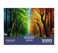 Four Seasons 1000 Pezzi Landscape Theme Puzzle Classici Animali Divertenti Per Uomo E Donna Qualità Premium Per Adulti E Ragazzi Collection Decorazione Domestica Regalo Per Amore E Amico 70x50cm/1000