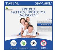 Four Seasons Essentials Materasso, Poliestere, White, Twin XL