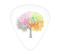 Four Seasons Spring Tree Plettri per chitarra classica triangolare basso acustica ed elettrica plettri per chitarristi 12 pezzi