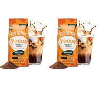 Four Sigmatic mushroom ground coffee, biologica e fair trade coffee con i lions mane, chaga, e funghi in polvere, messa a fuoco e immunitario, paleo, 12 oz (Confezione da 2)