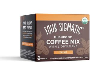 Four Sigmatic Tudor Caffè biologico istantaneo con criniera di leone ai funghi, 10 bustine