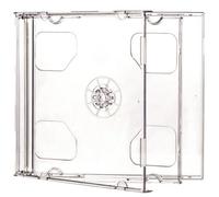 Four Square Media 1 x CD DVD double Jewel Cases 10.4 mm per 2 dischi con vassoio trasparente - Confezione da 1