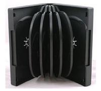 Four Square Media - Custodia a 12 facciate per 12 CD/DVD, 5 x 39mm, confezione da 5, nero