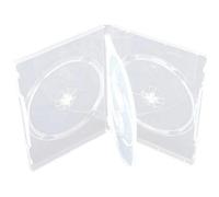 Four Square Media - Custodia con base trasparente per 4 CD / DVD, 14 mm, confezione da 1