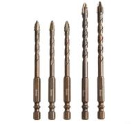 FourFlute - Punta eccentrica per foratura di vetro e piastrelle, con struttura in carburo e design a spirale triangolare per ridurre le vibrazioni e migliorare la stabilità (B)