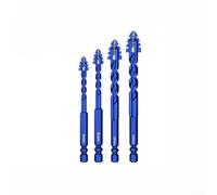 FourFlute - Set di 4 punte per trapano eccentriche, con design triangolare, per una foratura accurata su vetro, piastrelle, cemento, granito e superfici in calcestruzzo, per uso professionale (6+8+10+