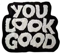 Fouriding You Look Good - Tappetino da bagno divertente, 62 x 80 cm, divertente, morbido, antiscivolo, lavabile, assorbente, per bagno, camera da letto, decorazione per la casa