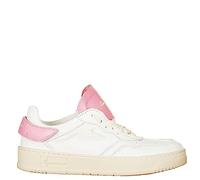 FOURLINE VIALESCARPE - Sneakers Basket Bassa Bianco con Accessori e Lacci Rosa Bubble, Accessori Intercambiabili, Tg. 40