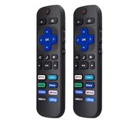 Fourmor (2 pezzi) telecomando sostitutivo per Roku TV, compatibile con Roku TCL/LG/Hisense/Philips/Sharp/Onn/Insignia/Element TV integrati 【Non per Roku Stick e Box】