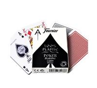 FOURNIER 2500 100% PLASTICA CASINO POKER GIOCO DI CARTE MAZZO STANDARD INDEX BLU