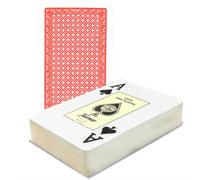 Fournier 2826 Ponte 100% Plastica Carte da Gioco Rosso Jumbo Indice No Box Nuovo