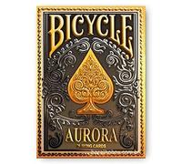 Fournier Bicycle Aurora, Mazzo di Carte Premium Unisex-Adult, d'oro, Poker 21.5x88 mm