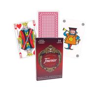 FOURNIER De Luxe 100% Plastica Ponte Carte da Gioco Deck Rosso Casinò Qualità