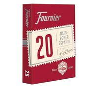 FOURNIER, mazzo da poker spagnolo, numero 20, 55 carte, colori assortiti, blu o rosso (F21002)