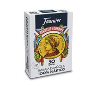 Fournier- Mazzo di Carte Tradizionali spagnole 100% plastica, Colore Blu, F35182