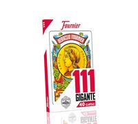 Fournier- Nº 111 Gigante Gioco di Carte, Colore Rosso, único, F21597