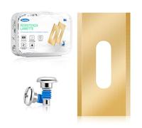 FourShow 36 Lame di Ricambio Endurance compatibili con Tutti i Robot da Giardino Husqvarna e Gardena, Lame Resistenti in Titanio, Inclusi Viti con Rivestimento di Sicurezza