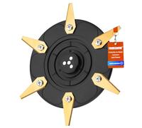 FourShow [ATTREZZATURA] Piatto per coltelli + 6 lame compatibili con Bosch Indego XS300 S350 S400 S500 M700 S+350 S+400 S+500 M+700 tagliaerba robot