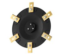 FourShow Dischi per coltelli + 6 lame compatibili con Einhell Freelexo Cam 350, 500, 600 Plus, disco rotante per robot tosaerba, robot tosaerba, disco rotante