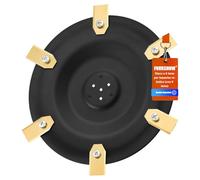 FourShow 【Taglio più Efficiente】 Dischi Lama + 6 Pezzi di Lame di Ricambio Compatibili con ANTHBOT Pion 900 1000 / Genie 600 1000 3000, Redkey MGC500 MGC1000， Tosaerba Robotico