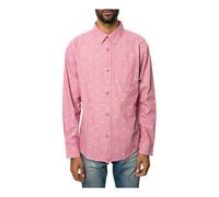Fourstar Clothing Uomo The Calico Ls Camicia Coi Bottoni, Rosso, Piccolo