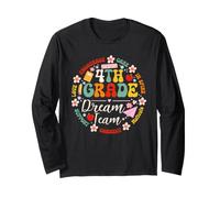 Fourth Grade Dream Team Back to School 4th Grade Teacher Kid Maglia a Manica