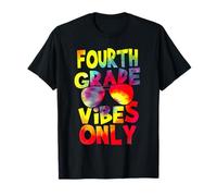 Fourth Grade Vibes Back To School Teacher Student Tie Dye Maglietta