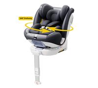 Fourward Seggiolini Auto per Bambini Girevole a 360° 9-36Kg / 40-150 cm Grigio