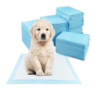 Fousenuk 100 Pezzi Tappetini Igienici per Cani, 33 × 45cm Traverse Cani Accessori, Tappetini Cane Traversina Tappetino Pipi Assorbenti Igienico, 5 Strati Prova Perdite Superficie Asciugatura Rapida