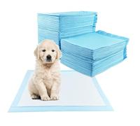 Fousenuk 100Pezzi Tappetini Igienici per Cani 60X60cm, Traverse Cani Accessori, Tappetini Cane, Traversina Tappetino Cane Pipi Assorbenti Igienico, 5 Strati Prova Perdite Superficie Asciugatura Rapida