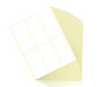 Fousenuk 210 pezzi Etichette Adesive, Fogli Adesivi Bianche 100 x 50 mm per Congelatore, Cancelleria, Corrispondenza, Etichetta Adesive Universali Autoadesive per Scuola, Ufficio, Cucina