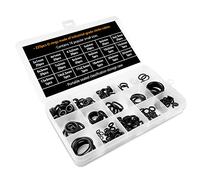 Fousenuk 225 pezzi O Ring Guarnizioni di Tenuta in Gomma, 18 Misure Assortimento Oring Anelli Kit, O-Ring Guarnizioni Nera per Idrauliche, Impianti Idraulici, Motore, Caldaia a Condensazione o Gpl