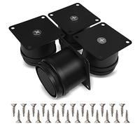 Fousenuk 4 pezzi Piedini per Mobili, 50mm Rotondi, Gambe per Armadietto, Divano, Tavolo, Altezza Regolabile 0-15mm Vieni con Viti in Acciaio Inossidabile