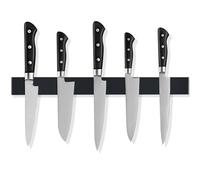 Fousenuk 40cm Porta Coltelli Cucina, Inox Barra Magnetica per Coltelli Magnetico Cucina Nero, Chef Portacoltelli, Striscia Magnetica Adesiva, Striscia Magnetico che può Essere Installato Senza Forare