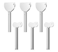Fousenuk 6 pezzi Tubetto Dentifricio Manuale, Spremi Dentifricio in Acciaio Inox, Strizza Dentifricio per Cosmetici, Lucido Scarpe, Pigmenti, Spremi Tubetti Dentifricio Adatto per Cucina, Bagno