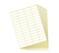 Fousenuk 840 pezzi Etichette Adesive, Fogli Adesivi Bianche 38 x 13 mm per Congelatore, Cancelleria, Corrispondenza, Etichetta Adesive Universali Autoadesive per Scuola, Ufficio, Cucina