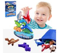Fousenuk Giochi Dinosauri per Bambini, Montessori Impilare, Giocattolo di Equilibrio del Dinosauro, Giocattoli di Blocchi di Equilibrio, Gioco per le Abilità Motorie dei Dinosauri, per Bambini 3+ Anni