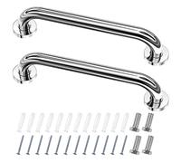 Fousenuk Maniglia Doccia Anziani, 2 Pezzi 30cm Maniglione Bagno Disabili Acciaio Inox 304, Doccia Anziani, Maniglia Bagno, Il Cucina, WC, Vasca Scale Gradini, Gravida Bambini Persone Mobilità Ridotta