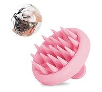 Fousenuk Massaggiatore Cuoio Capelluto Rosa, Spazzola Massaggio Cuoio Capelluto in Silicone per Umidi e Asciutti Capelli, Spazzola per Shampoo per Pulizia Capelli e Massaggio Testa