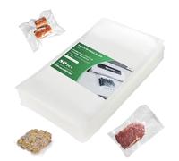 Fousenuk Sacchetti Sottovuoto Alimenti, 80 Buste 20cm × 30cm Professionale per Tutte le Macchine Sott, Testurizzato di Grado Commerciale per Cottura