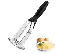 Fousenuk Schiacciapatate Acciaio Inox, Professionale Schiaccia Patate con Manico Ergonomico, Gadget da Cucina Manuale, Pieghevole Potato Masher per Purea di Patate, Marmellata, Verdura, Frutta