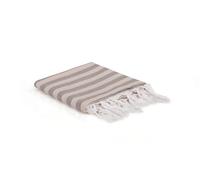 fouta Telo mare in 100% cotone, 90 x 170 cm, assorbente, morbido e lavabile a 30-40 °C, elegante marrone, per spiaggia e spa