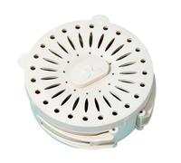 FOUTP 2-in-1 Fruit Vegetable Washing Colander with Handle and Lid Portable Drain Basket Storage Container for Kitchen Fridge Picnic Outdoor Foldable Multifunctional Produce Saver BPA-Free (White)