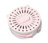 FOUTP 2-in-1 Fruit Vegetable Washing Colander with Handle and Lid Portable Drain Basket Storage Container for Kitchen Fridge Picnic Outdoor Foldable Multifunctional Produce Saver BPA-Free (Pink)