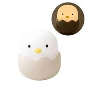 FOUTP Egg-Shaped LED Night Light Silicone Touch Dimmable Bedside Lamp Portable USB Rechargeable Soft Warm Light Creative Cute Bedroom Decor Night Feeding Easter Night Light (Warm light)